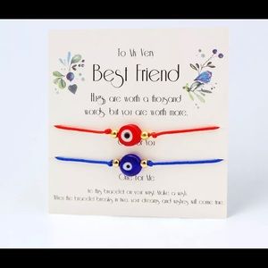 Best friends bracelet with card